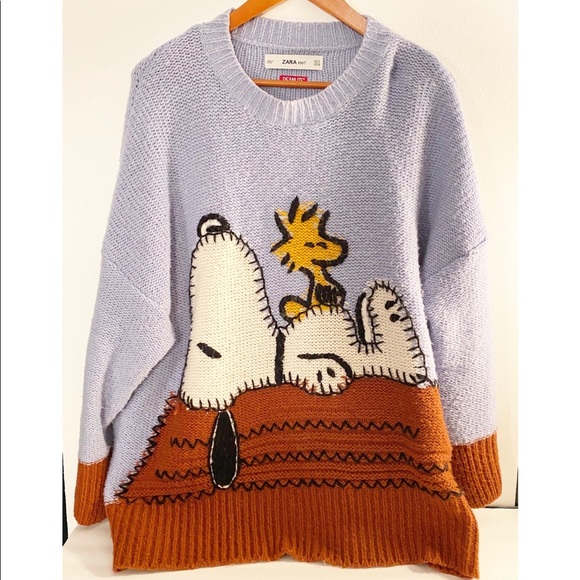 Zara Sweaters - Zara Peanuts Sweater with Snoopy & Woodstock